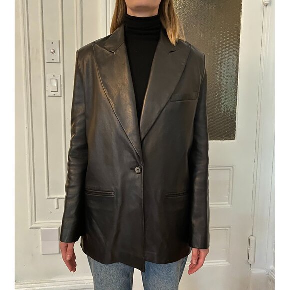 Magda Butrym Leather Blazer - Picture 3 of 10